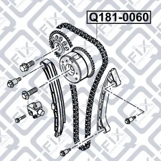 Цепь ГРМ Q-fix Q181-0060