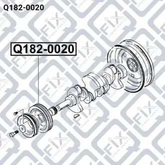 Шкив коленвала Q-fix Q182-0020