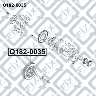 Шкив коленвала Q-fix Q182-0035
