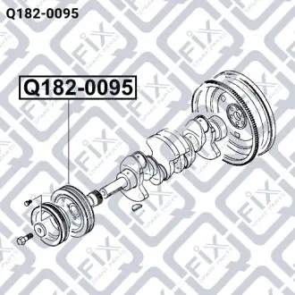 Шкив коленвала Q-fix Q182-0095