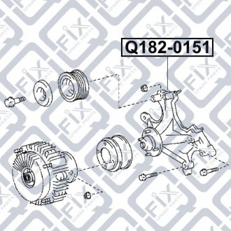 Кронштейн кріплення вентилятора Q-fix Q182-0151