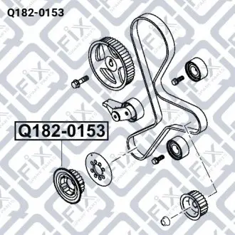 Шестерня коленвала Q-fix Q182-0153