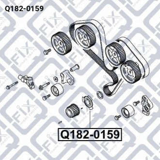 Шайба шківа колінвалу Q-fix Q182-0159