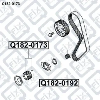 ШЕСТЕРНЯ КОЛЕНВАЛА Q-fix Q182-0173