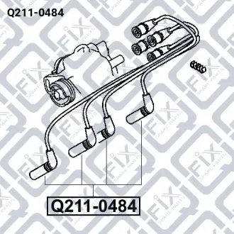 Привода свічні (комплект) Q-fix Q211-0484