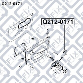 Блок кнопок управления стеклоподъемником Q-fix Q212-0171