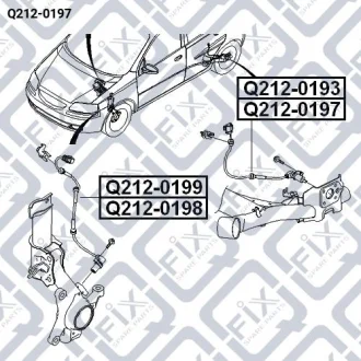 Датчик ABS задній лівий Q-fix Q212-0197