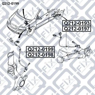 Датчик ABS (передній, правий) Q-fix Q212-0199