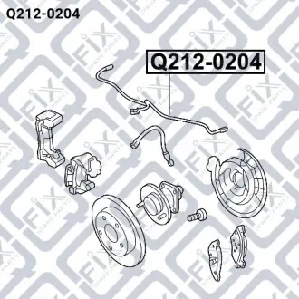 Датчик ABS задний Q-fix Q212-0204