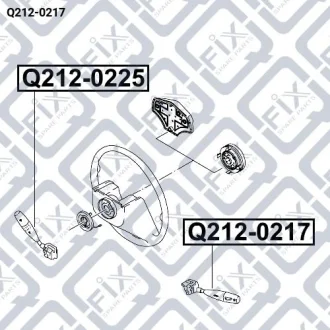 Вимикач світла та поворотів Q-fix Q212-0217