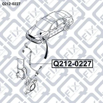 Датчик ABS передній лівий Q-fix Q212-0227