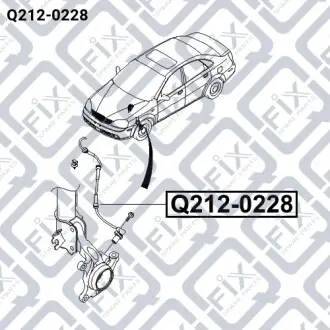 Датчик ABS (передний, правый) Q-fix Q212-0228
