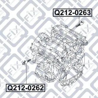 Клапан ocv лівий (тиску масла) Q-fix Q212-0262