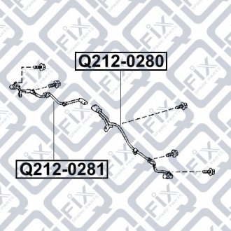Датчик ABS (задний, левый)) Q-fix Q212-0280 (фото 1)