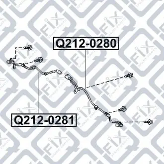Датчик ABS (задний, левый)) Q-fix Q212-0280