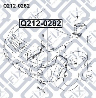 Датчик ABS (передний, левый)) Q-fix Q212-0282