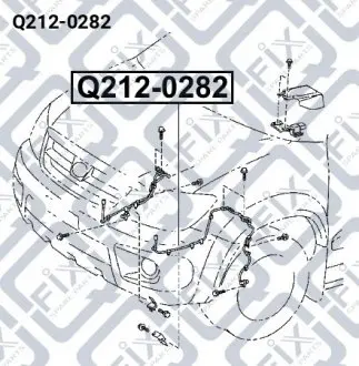 Датчик ABS (передний, левый)) Q-fix Q212-0282