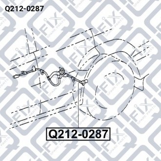 Датчик ABS задній (лівий) Q-fix Q212-0287