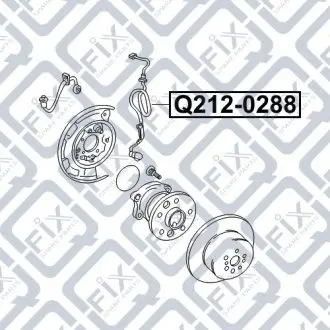 ДАТЧИК ABS ЗАДН R Q-fix Q212-0288