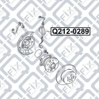 Датчик ABS (задний, левый)) Q-fix Q212-0289