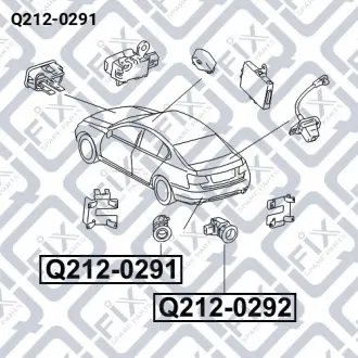 Датчик парковки (задній) Q-fix Q212-0291
