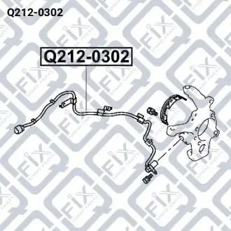Датчик ABS (передний, левый)) Q-fix Q212-0302