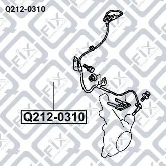 Датчик ABS (передний, левый)) Q-fix Q212-0310