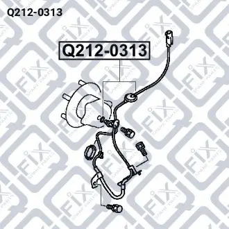 Датчик ABS (задний, правый) Q-fix Q212-0313
