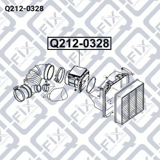 Датчик расхода воздуха Q-fix Q212-0328