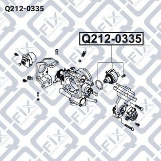 ДАТЧИК (КЛАПАН) ХОЛОСТОГО ХОДА Q-fix Q212-0335