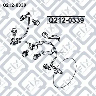 ДАТЧИК ABS ПЕРЕДН L Q-fix Q212-0339