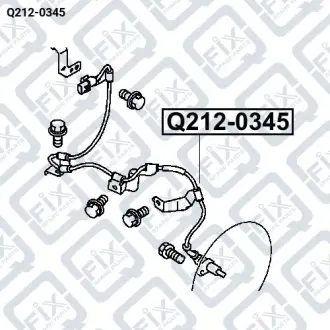 ДАТЧИК ABS ПЕРЕД L Q-fix Q212-0345