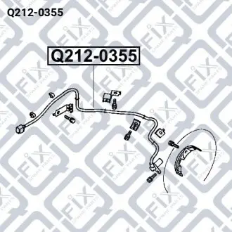Датчик ABS (передний, левый)) Q-fix Q212-0355