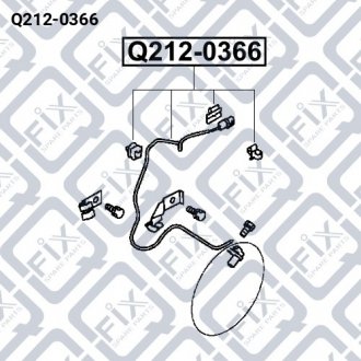 Датчик ABS (передній, лівий) Q-fix Q212-0366 (фото 1)