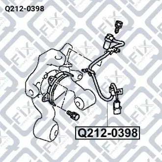 Датчик ABS задній (правий) Q-fix Q212-0398