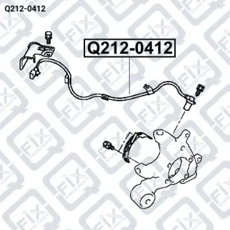 Датчик ABS задній лівий Q-fix Q212-0412