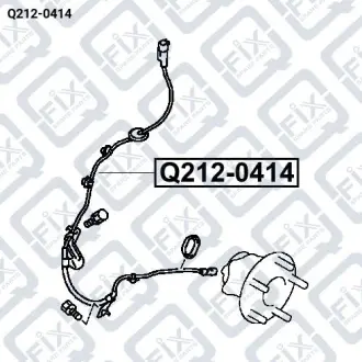 ДАТЧИК ABS ЗАДНИЙ ЛЕВЫЙ Q-fix Q212-0414