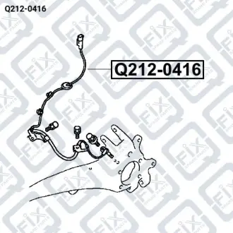 ДАТЧИК ABS ЗАДНИЙ ЛЕВЫЙ Q-fix Q212-0416