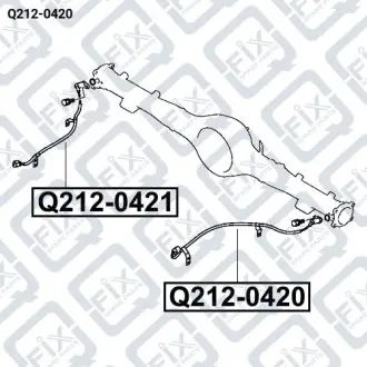 Датчик ABS задній лівий Q-fix Q212-0420