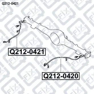 ДАТЧИК ABS ЗАДНИЙ ПРАВЫЙ Q-fix Q212-0421