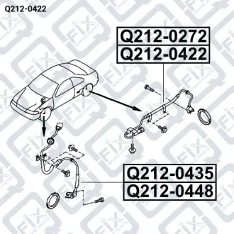 ДАТЧИК ABS ЗАДНИЙ ПРАВЫЙ Q-fix Q212-0422