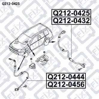 Датчик ABS задній правий Q-fix Q212-0425