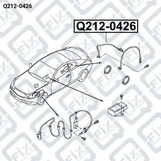ДАТЧИК ABS ЗАДНИЙ ПРАВЫЙ Q-fix Q212-0426