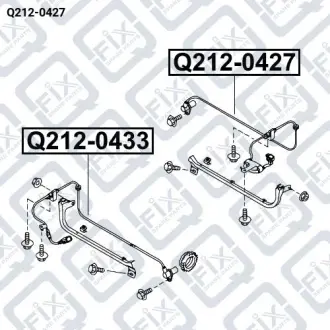 ДАТЧИК ABS ЗАДНИЙ ПРАВЫЙ Q-fix Q212-0427