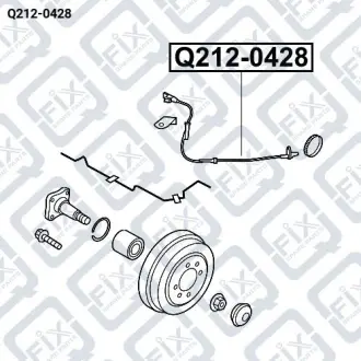 ДАТЧИК ABS ЗАДНИЙ ЛЕВЫЙ Q-fix Q212-0428
