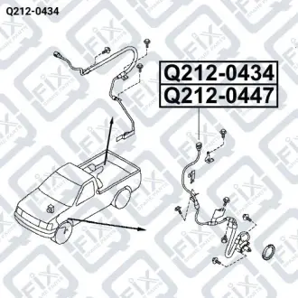 ДАТЧИК ABS ПЕРЕДНИЙ ПРАВЫЙ Q-fix Q212-0434