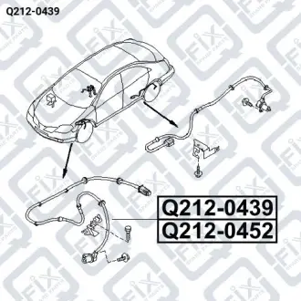 Датчик ABS передній Q-fix Q212-0439
