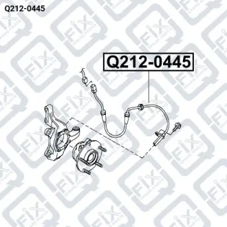 ДАТЧИК ABS ПЕРЕДНИЙ Q-fix Q212-0445