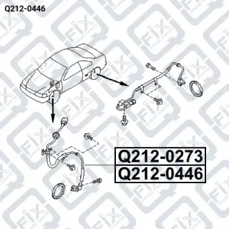 ДАТЧИК ABS ПЕРЕДНИЙ ЛЕВЫЙ Q-fix Q212-0446
