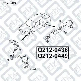 ДАТЧИК ABS ПЕРЕДНИЙ ЛЕВЫЙ Q-fix Q212-0449